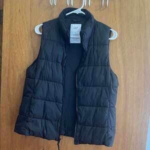 GAP Black Quilted Vest